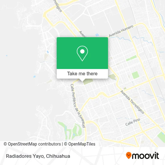 Radiadores Yayo map