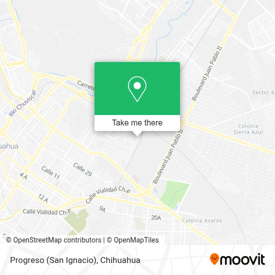 Progreso (San Ignacio) map