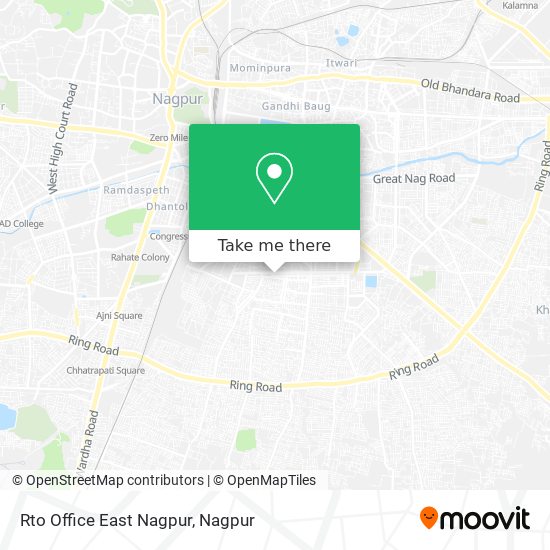 Rto Office East Nagpur map