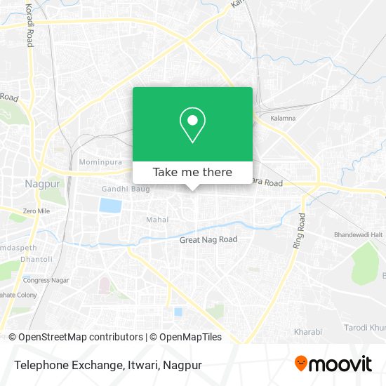 Telephone Exchange, Itwari map