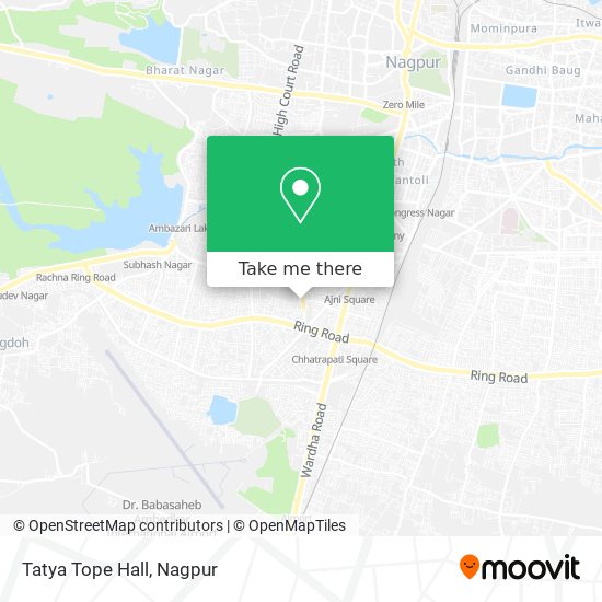 Tatya Tope Hall map