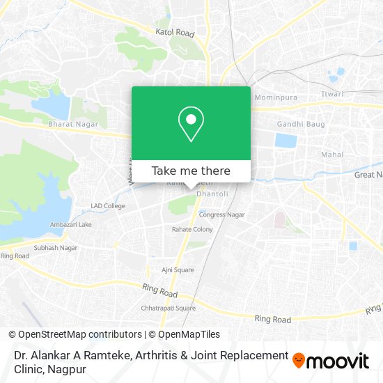 Dr. Alankar A Ramteke, Arthritis & Joint Replacement Clinic map