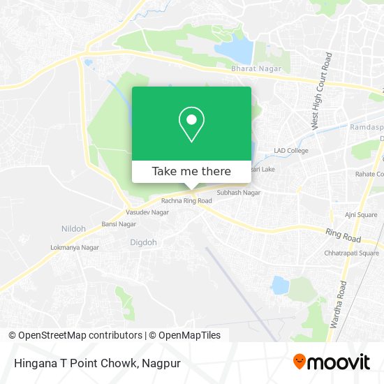 Hingana T Point Chowk map