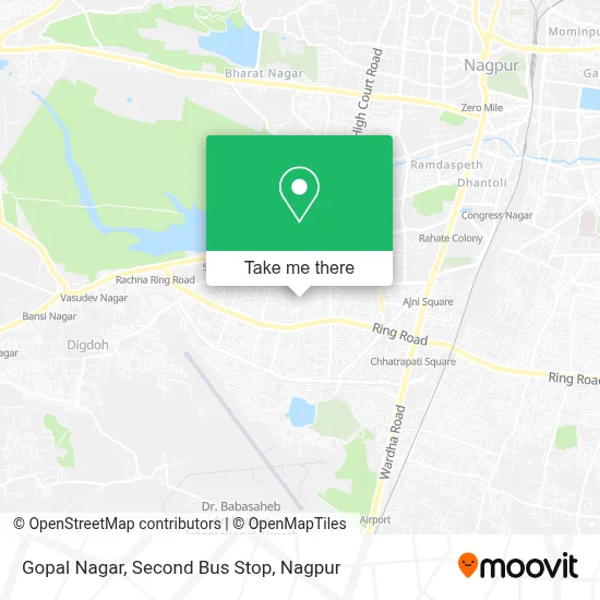 Gopal Nagar, Second Bus Stop map