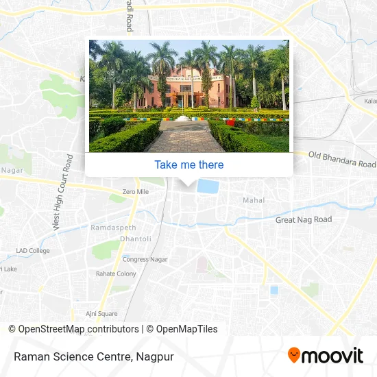 Raman Science Centre map