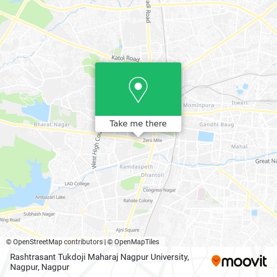 Rashtrasant Tukdoji Maharaj Nagpur University, Nagpur map