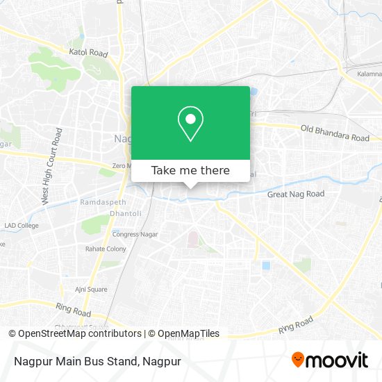 Nagpur Main Bus Stand map