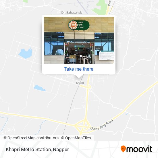 Khapri Metro Station map