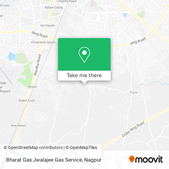 Bharat Gas Jwalajee Gas Service map