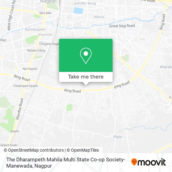 The Dharampeth Mahila Multi State Co-op Society-Manewada map