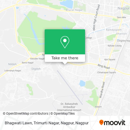 Bhagwati Lawn, Trimurti Nagar, Nagpur map