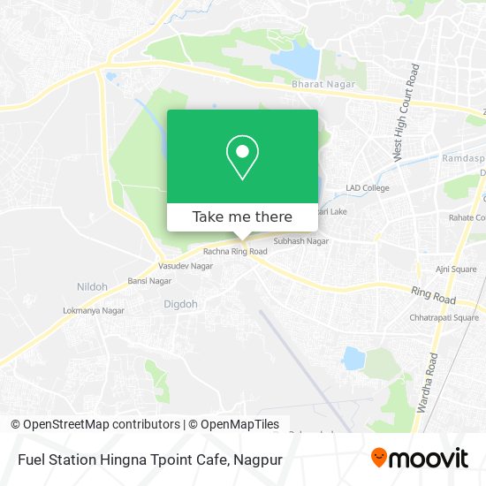 Fuel Station Hingna Tpoint Cafe map