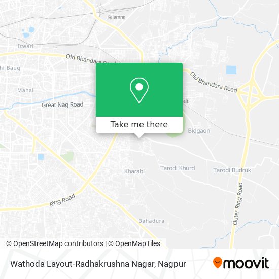 Wathoda Layout-Radhakrushna Nagar map