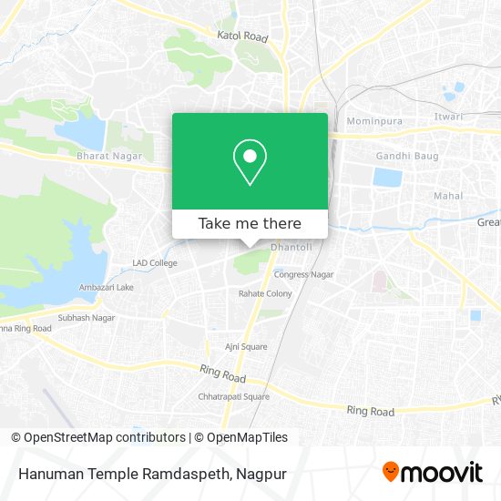 Hanuman Temple Ramdaspeth map