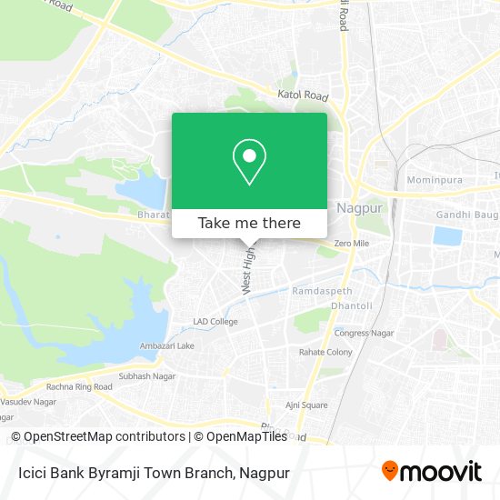 Icici Bank Byramji Town Branch map