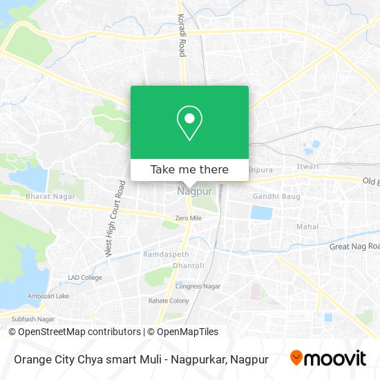 Orange City Chya smart Muli - Nagpurkar map