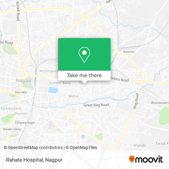 Rahate Hospital map