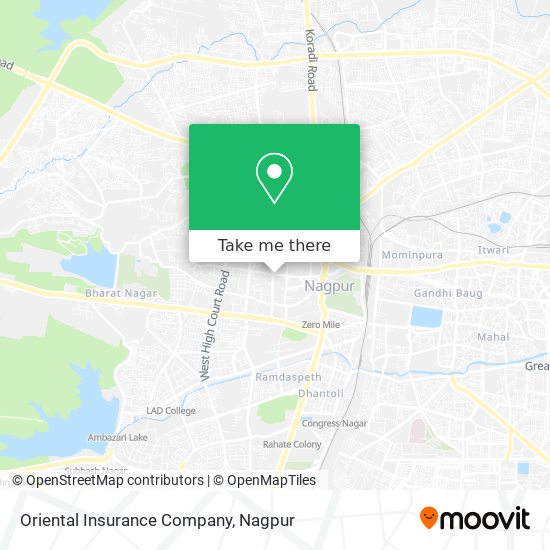 Oriental Insurance Company map