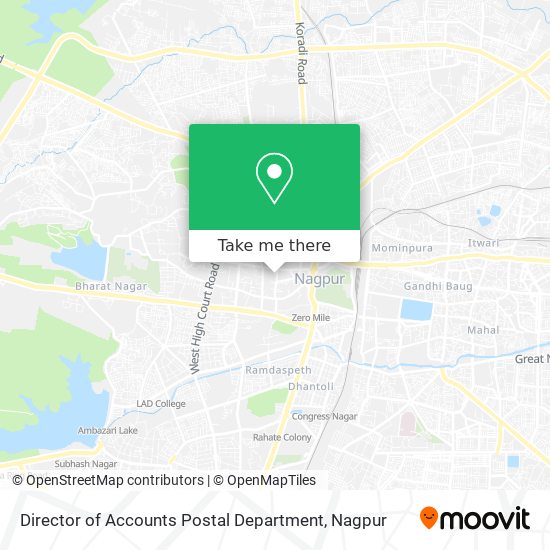 Director of Accounts Postal Department map