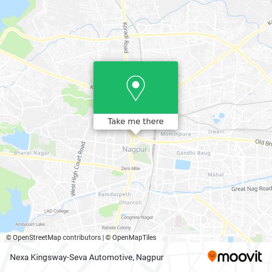 Nexa Kingsway-Seva Automotive map