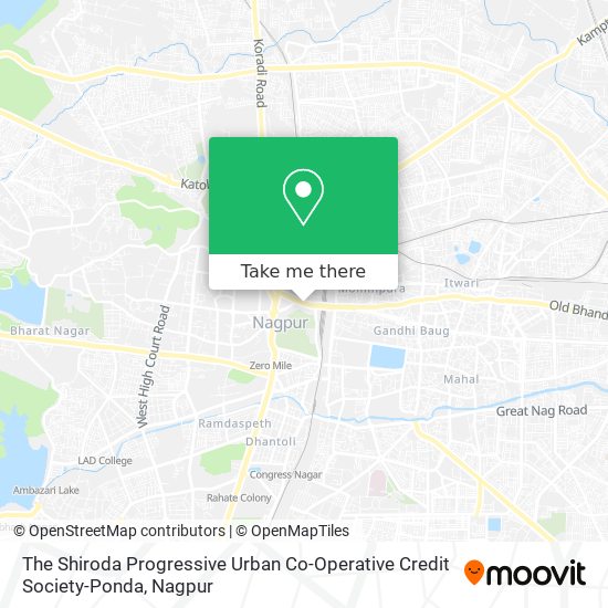 The Shiroda Progressive Urban Co-Operative Credit Society-Ponda map