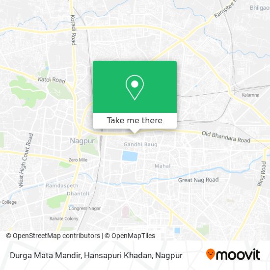 Durga Mata Mandir, Hansapuri Khadan map