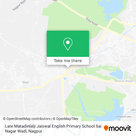 Late Matadinlalji Jaiswal English Primary School Sai Nagar Wadi map