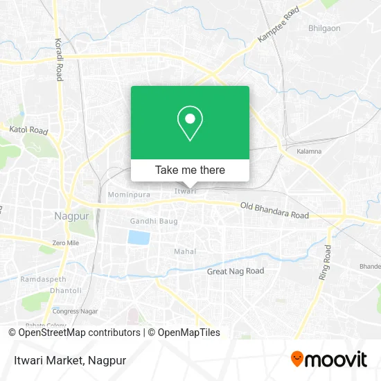Itwari Market map