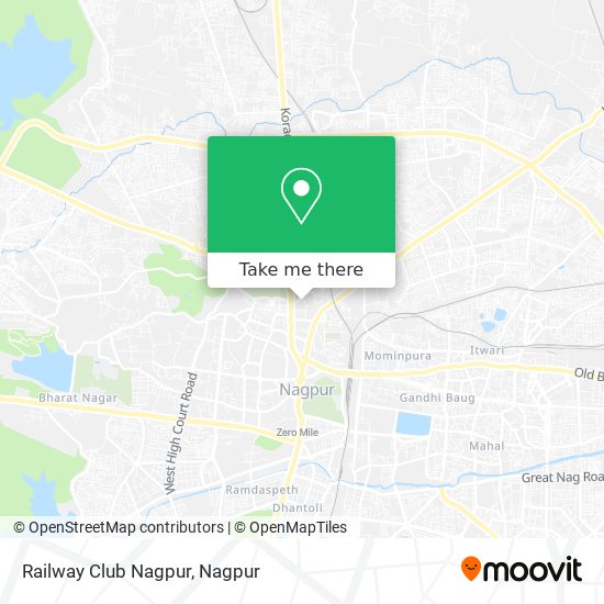 Railway Club Nagpur map