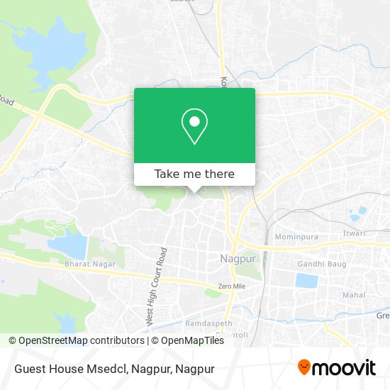Guest House Msedcl, Nagpur map