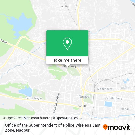 Office of the Superintendent of Police Wireless East Zone map