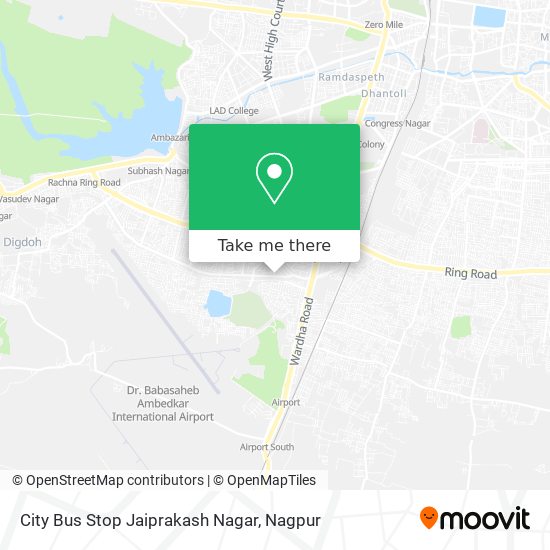 City Bus Stop Jaiprakash Nagar map