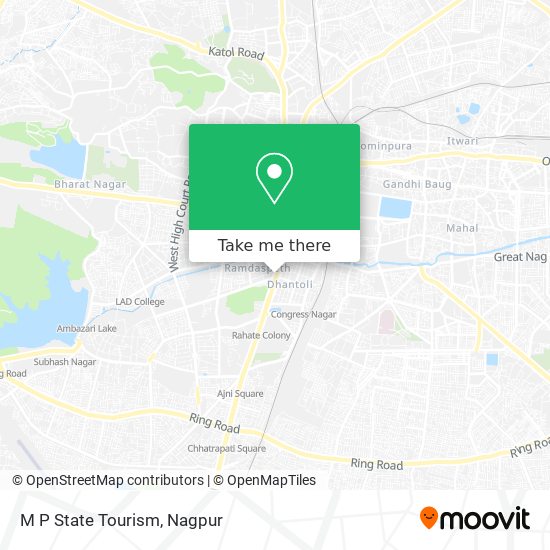 M P State Tourism map