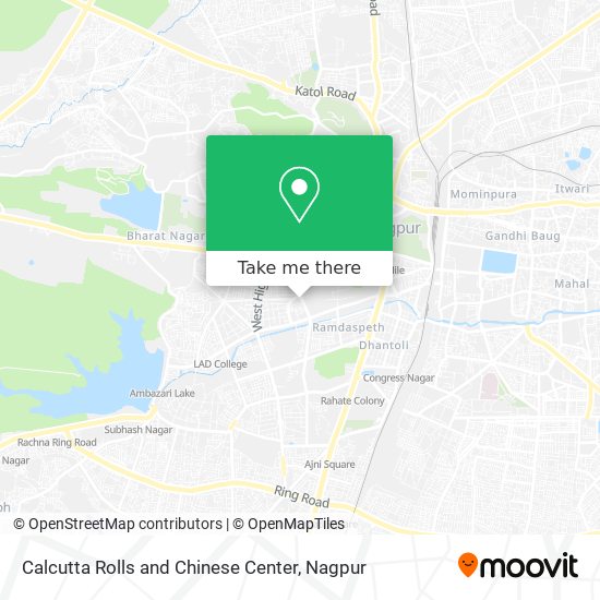 Calcutta Rolls and Chinese Center map