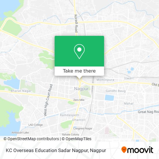 KC Overseas Education Sadar Nagpur map