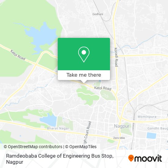 Ramdeobaba College of Engineering Bus Stop map