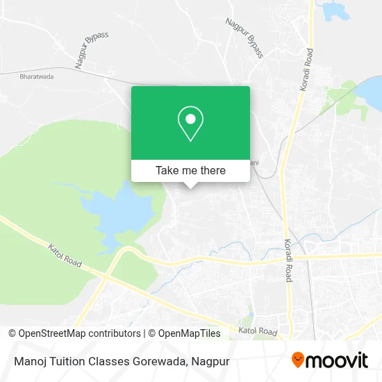 Manoj Tuition Classes Gorewada map