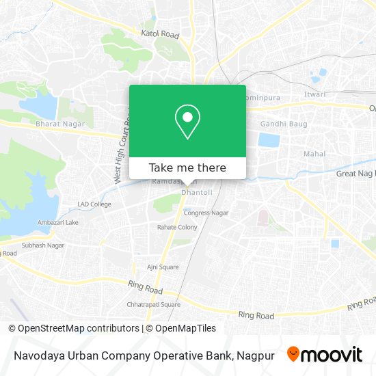 Navodaya Urban Company Operative Bank map