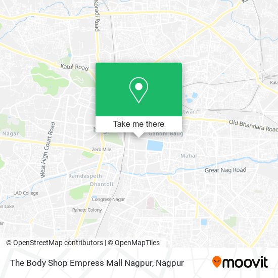 The Body Shop Empress Mall Nagpur map