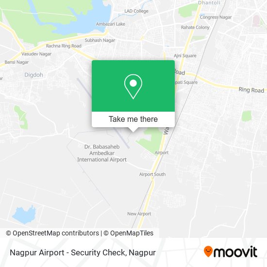 Nagpur Airport - Security Check map