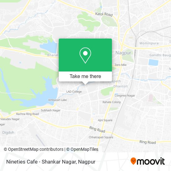 Nineties Cafe - Shankar Nagar map