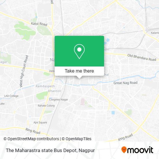 The Maharastra state Bus Depot map