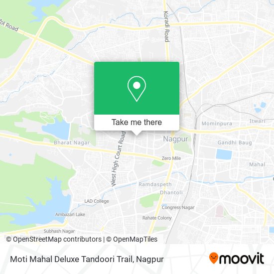 Moti Mahal Deluxe Tandoori Trail map