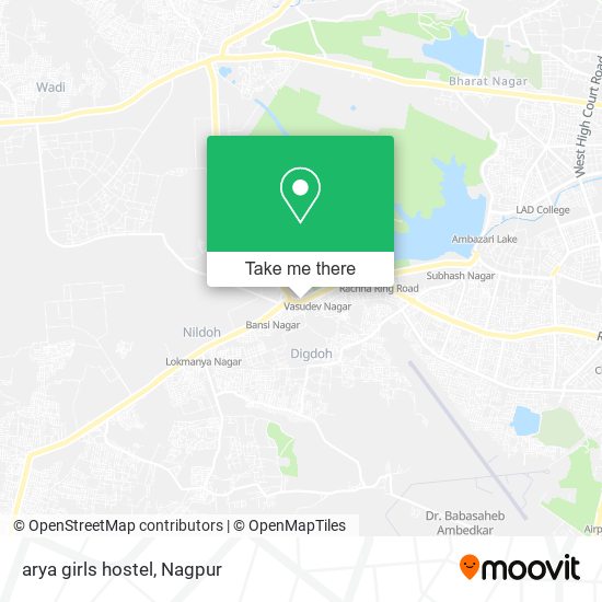 arya girls hostel map