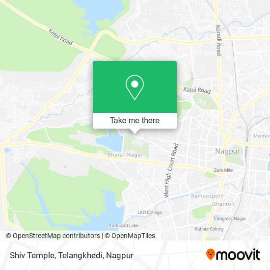 Shiv Temple, Telangkhedi map