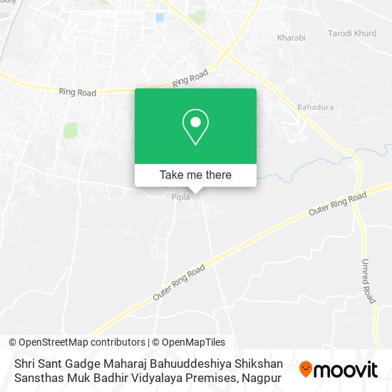 Shri Sant Gadge Maharaj Bahuuddeshiya Shikshan Sansthas Muk Badhir Vidyalaya Premises map