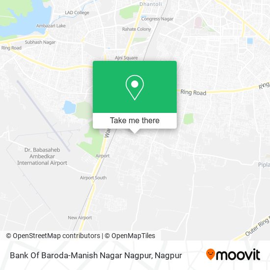 Bank Of Baroda-Manish Nagar Nagpur map