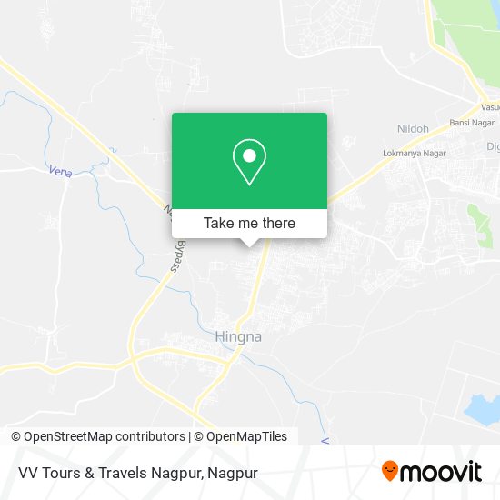 VV Tours & Travels Nagpur map
