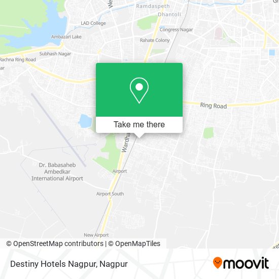 Destiny Hotels Nagpur map