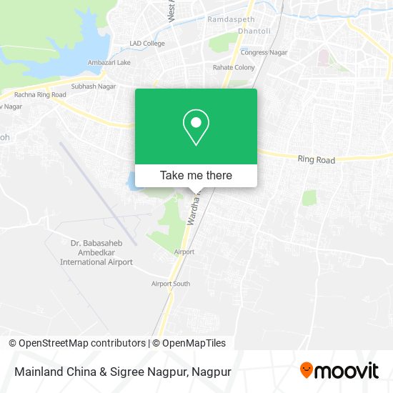 Mainland China & Sigree Nagpur map